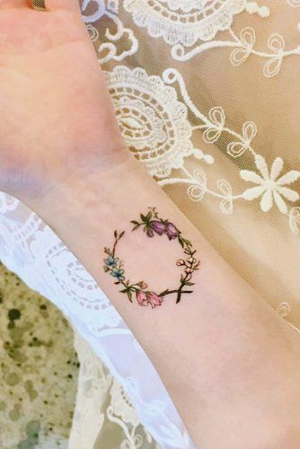 Cute Floral Wrist Tattoos
