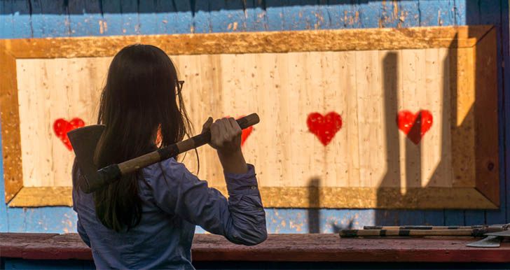 Axe Throwing Great First Date Idea