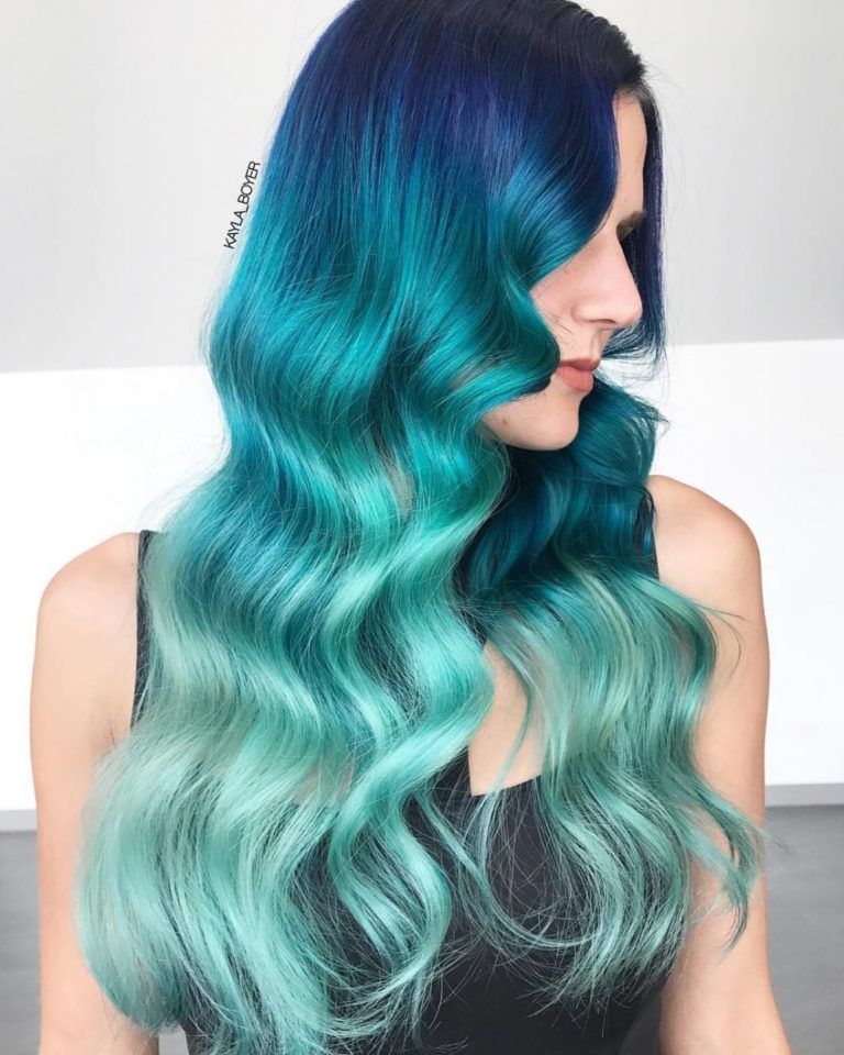 29 Blue Ombre Hair Color Ideas To Try Right Now 